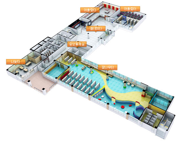 인천도서관 1층 모습